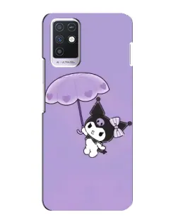 Чехол для Infinix Note 10 с картинкой «Kuromi с зонтиком»