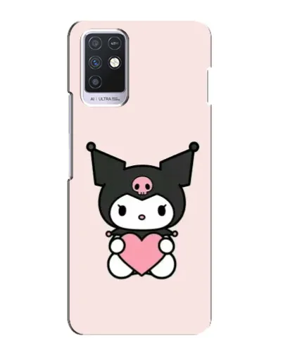 Чехол для Infinix Note 10 с картинкой «Kuromi и сердце»