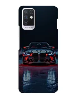 Чехол для Infinix Note 10 с картинкой «BMW на мокрой дороге»