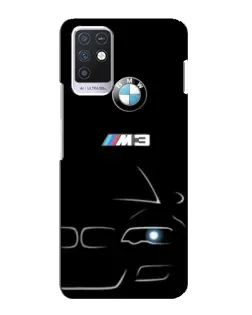 Чехол для Infinix Note 10 с картинкой «Минималистичный принт BMW M3»
