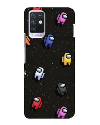 Чохол для Infinix Note 10 з картинкою «Космічний патерн Among Us»