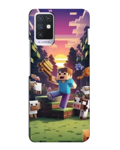 Чохол для Infinix Note 10 з картинкою «Стів на фермі» Чохол для Infinix Note 10 з картинкою «Стів на фермі»