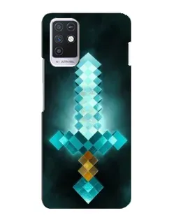 Чохол для Infinix Note 10 з картинкою «Алмазний меч неон»