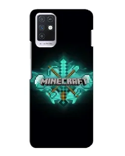 Чохол для Infinix Note 10 з картинкою «Minecraft Diamond лого»