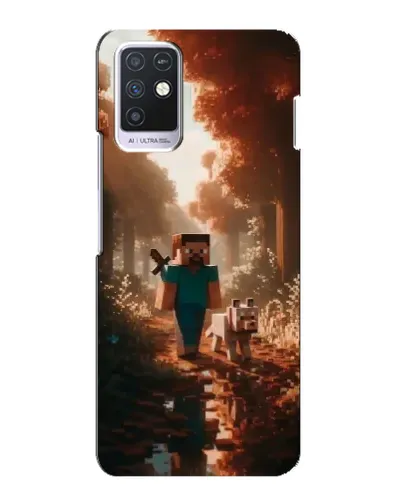 Чохол для Infinix Note 10 з картинкою «Стів у лісі» Чохол для Infinix Note 10 з картинкою «Стів у лісі»