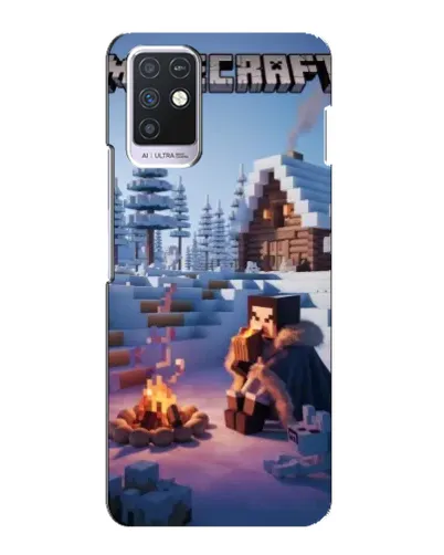 Чохол для Infinix Note 10 з картинкою «Зимовий Minecraft» Чохол для Infinix Note 10 з картинкою «Зимовий Minecraft»