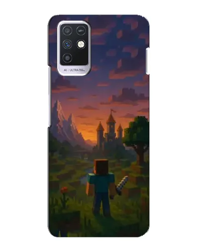 Чохол для Infinix Note 10 з картинкою «Стів біля вежі» Чохол для Infinix Note 10 з картинкою «Стів біля вежі»