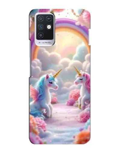 Чехол для Infinix Note 10 с картинкой «Радуга и единороги» Чехол для Infinix Note 10 с картинкой «Радуга и единороги»
