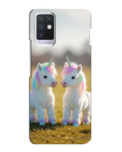 Чехол для Infinix Note 10 с картинкой «Пара единорогов» Чехол для Infinix Note 10 с картинкой «Пара единорогов»