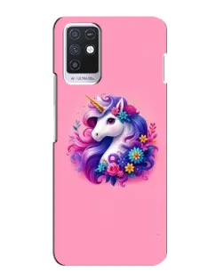 Чехол для Infinix Note 10 с картинкой «Сказочный единорог»