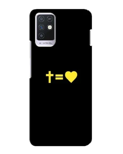 Чохол для Infinix Note 10 з картинкою «Серце та Хрест» Чохол для Infinix Note 10 з картинкою «Серце та Хрест»
