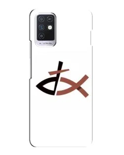 Чохол для Infinix Note 10 з картинкою «Риба та хрест»