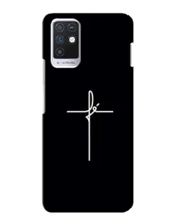 Чехол для Infinix Note 10 с картинкой «Тонкий крест»