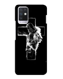 Чехол для Infinix Note 10 с картинкой «Сияющий крест Jesus»