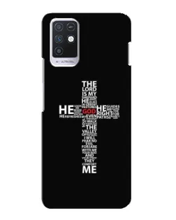 Чехол для Infinix Note 10 с картинкой «Текстовый крест»