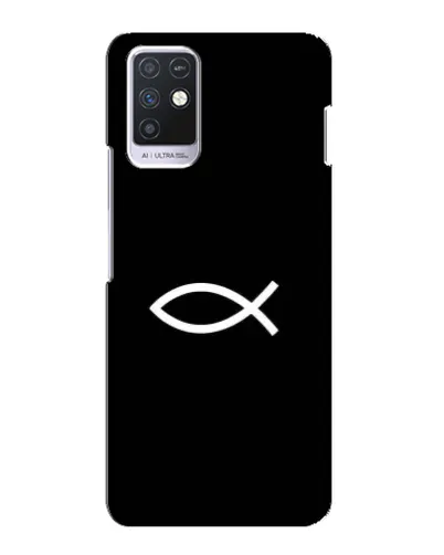 Чехол для Infinix Note 10 с картинкой «Символ рыбы Jesus» Чехол для Infinix Note 10 с картинкой «Символ рыбы Jesus»