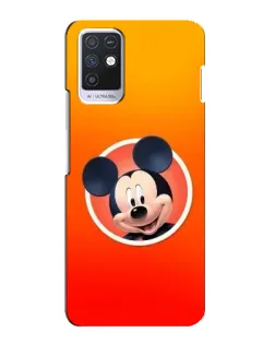 Чехол для Infinix Note 10 с картинкой «Mickey в круге»