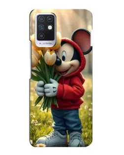 Чехол для Infinix Note 10 с картинкой «Микки с тюльпанами» Чехол для Infinix Note 10 с картинкой «Микки с тюльпанами»