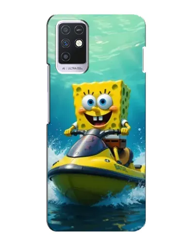 Чехол для Infinix Note 10 с картинкой «Спанч Боб на гидроцикле» Чехол для Infinix Note 10 с картинкой «Спанч Боб на гидроцикле»