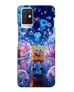 Чехол для Infinix Note 10 с картинкой «Неоновый океан»