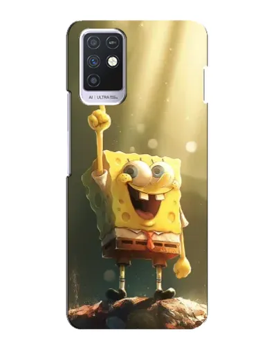 Чехол для Infinix Note 10 с картинкой «Сияющий Спанч Боб» Чехол для Infinix Note 10 с картинкой «Сияющий Спанч Боб»