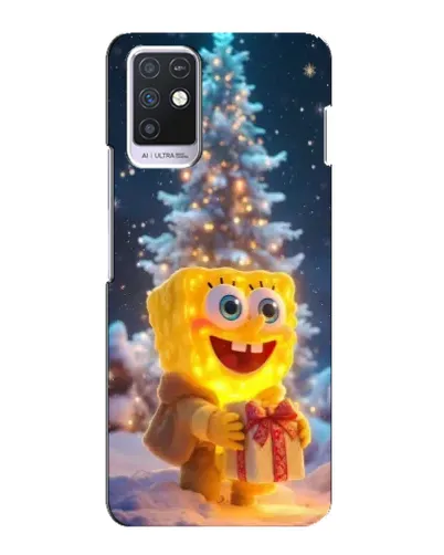 Чехол для Infinix Note 10 с картинкой «Рождественский Спанч Боб» Чехол для Infinix Note 10 с картинкой «Рождественский Спанч Боб»