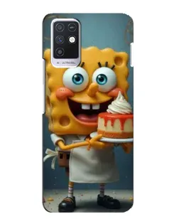 Чехол для Infinix Note 10 с картинкой «Повар Спанч Боб»