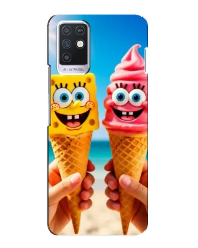 Чехол для Infinix Note 10 с картинкой «Спанч Боб мороженое» Чехол для Infinix Note 10 с картинкой «Спанч Боб мороженое»