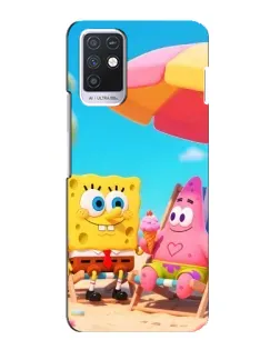 Чехол для Infinix Note 10 с картинкой «Отдых на пляже»