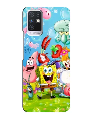 Чехол для Infinix Note 10 с картинкой «Губка Боб и друзья» Чехол для Infinix Note 10 с картинкой «Губка Боб и друзья»