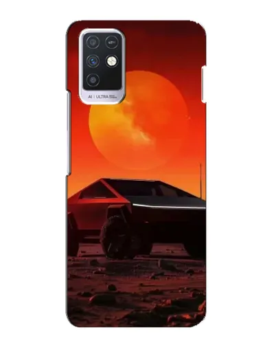 Чохол для Infinix Note 10 з картинкою «Cybertruck на Марсі»