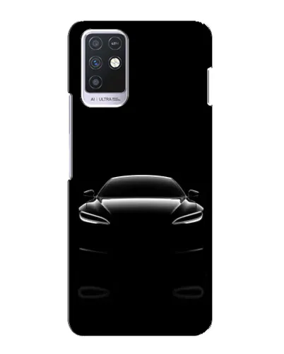 Чохол для Infinix Note 10 з картинкою «Силует Tesla Night»