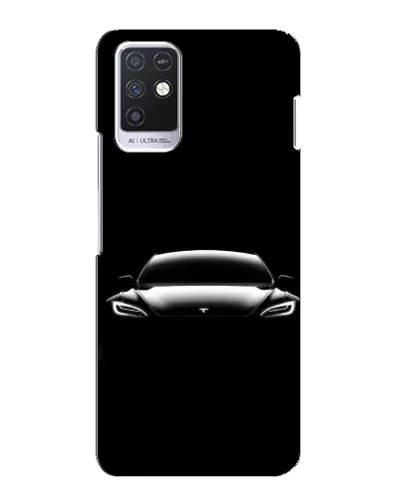 Чохол для Infinix Note 10 з картинкою «Фари Tesla Night»