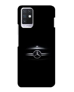 Чехол для Infinix Note 10 с картинкой «Mercedes — абстрактные линии»