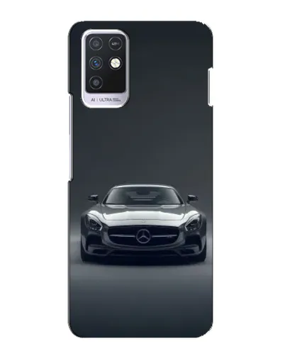 Чехол для Infinix Note 10 с картинкой «Mercedes на черном»