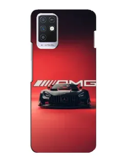 Чехол для Infinix Note 10 с картинкой «Mercedes AMG — красная линия»