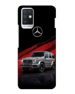 Чехол для Infinix Note 10 с картинкой «Mercedes G-Class красный»
