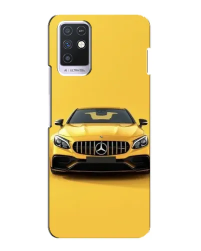 Чехол для Infinix Note 10 с картинкой «Желтый Mercedes GT»