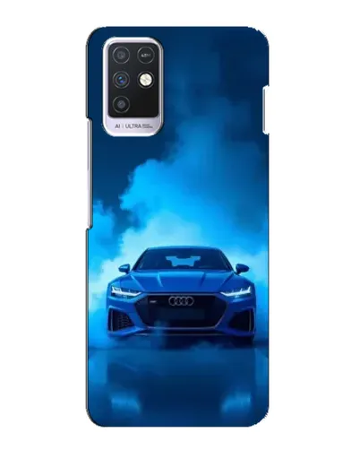 Чехол для Infinix Note 10 с картинкой «Audi — голубая энергия» Чехол для Infinix Note 10 с картинкой «Audi — голубая энергия»