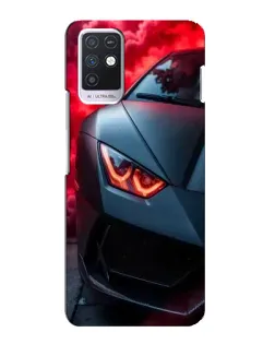 Чохол для Infinix Note 10 з картинкою «Lamborghini червоне сяйво»