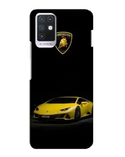 Чохол для Infinix Note 10 з картинкою «Lamborghini жовтий акцент»