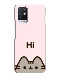 Чохол для Infinix Note 10 з картинкою «Пушин каже Hi» Чохол для Infinix Note 10 з картинкою «Пушин каже Hi»