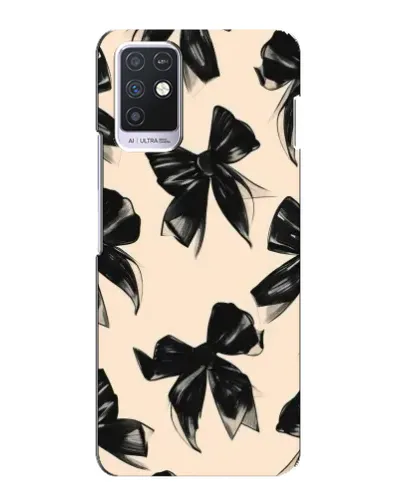 Чохол для Infinix Note 10 з картинкою «Патерн чорні банти» Чохол для Infinix Note 10 з картинкою «Патерн чорні банти»