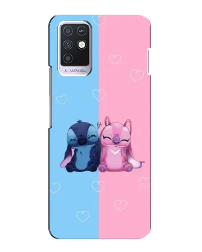 Чохол для Infinix Note 10 з картинкою «Stitch та Angel Love» Чохол для Infinix Note 10 з картинкою «Stitch та Angel Love»