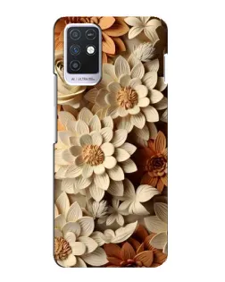 Чохол для Infinix Note 10 з картинкою «Бежевий флористичний декор» Чохол для Infinix Note 10 з картинкою «Бежевий флористичний декор»