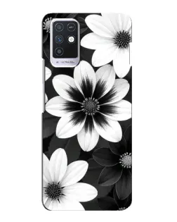 Чохол для Infinix Note 10 з картинкою «Монохромні айстри» Чохол для Infinix Note 10 з картинкою «Монохромні айстри»