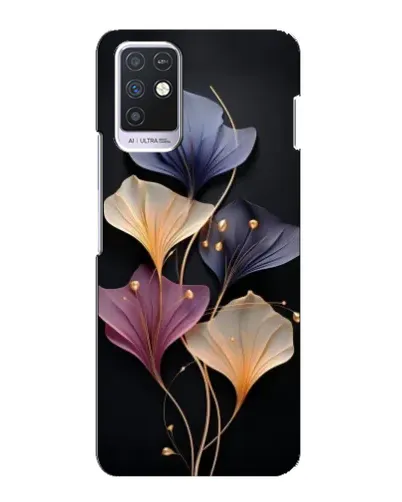 Чохол для Infinix Note 10 з картинкою «Лілові квіти грації»