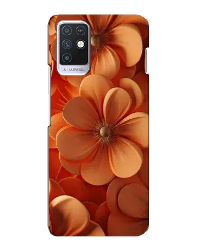 Чохол для Infinix Note 10 з картинкою «Помаранчева макро квітка»