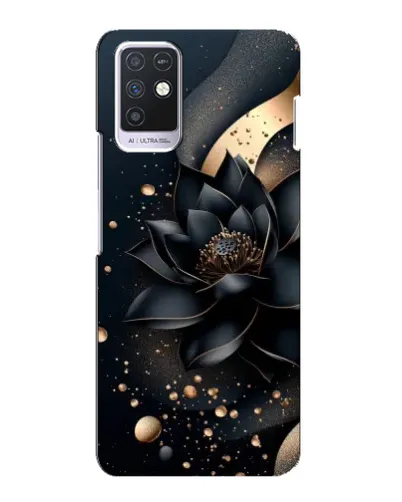 Чохол для Infinix Note 10 з картинкою «Чорний лотос»
