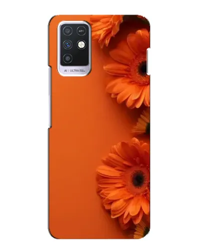 Чохол для Infinix Note 10 з картинкою «Помаранчеві гербери»